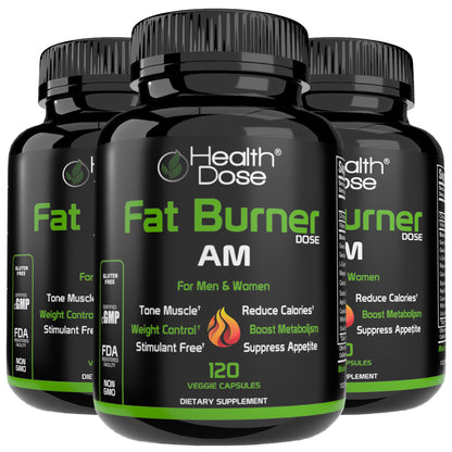 HealthDose Fat Burner - AM Daytime. 120 Softgels
