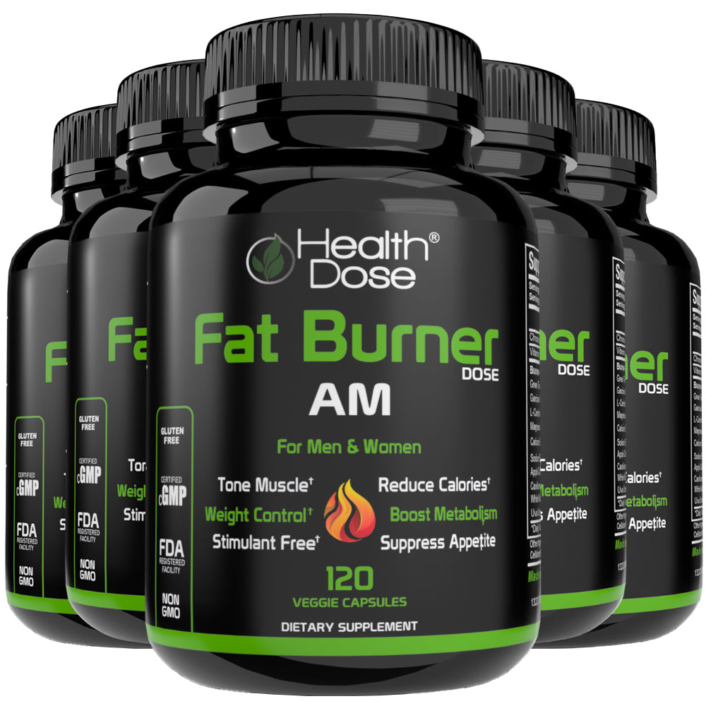 HealthDose Fat Burner - AM Daytime. 120 Softgels
