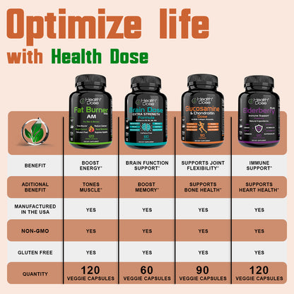 HealthDose Vitamin D3 + K2. 2 in 1 Formula. 180 Liquid Softgels
