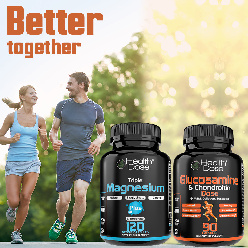 HealthDose Triple Magnesium + L-threonate.120 Capsules