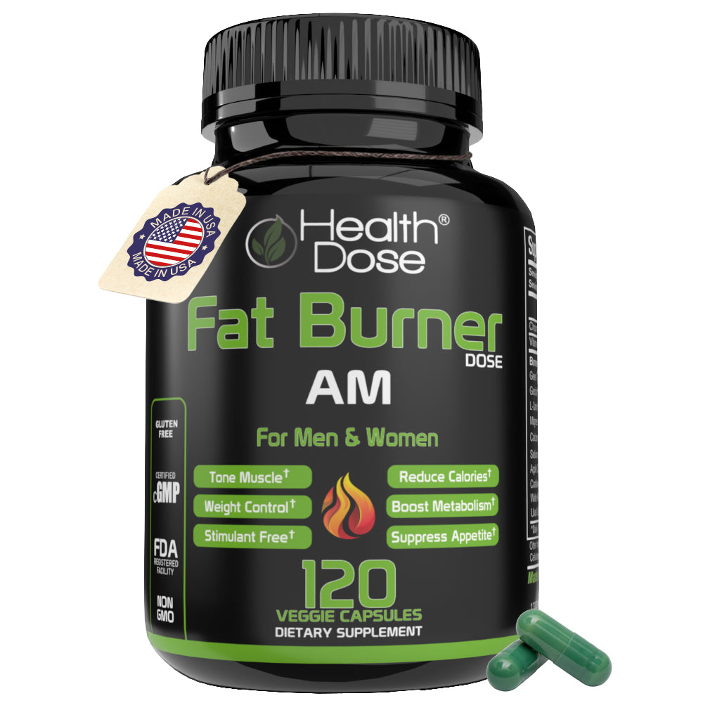 HealthDose Fat Burner - AM Daytime. 120 Softgels