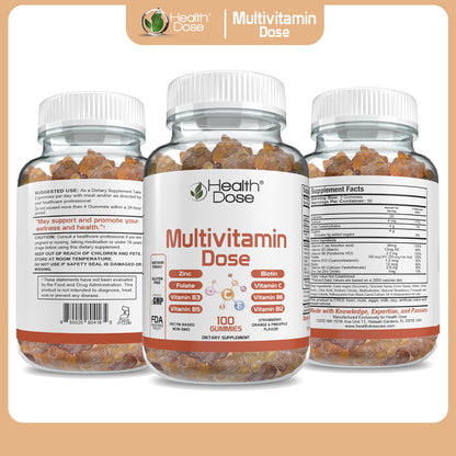 Multivitamin Dose Adults 100 Gummies
